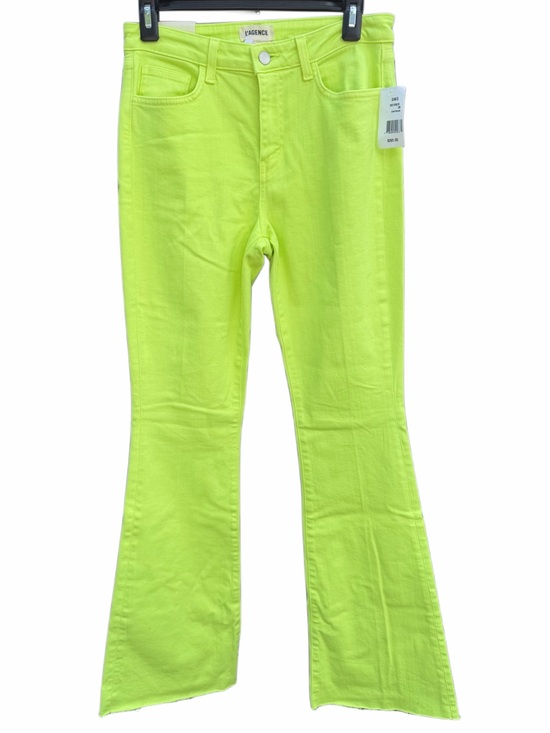 L'AGENCE Denim - L’AGENCE Paris Highlighter Yellow Flare Jeans Size 28 NWT
